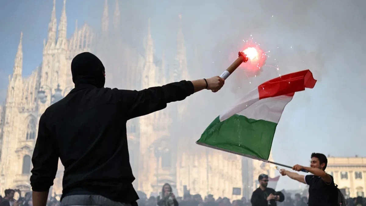 File photo: We are suffocating': protests spread to Lisbon and Milan as ...