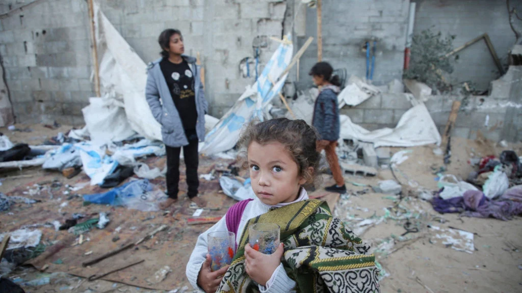 File photo: Fourth infant freezes to death in Gaza as displaced families share ...