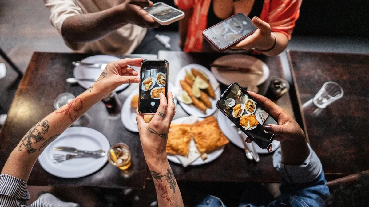 File photo: Why are more restaurants banning photos?