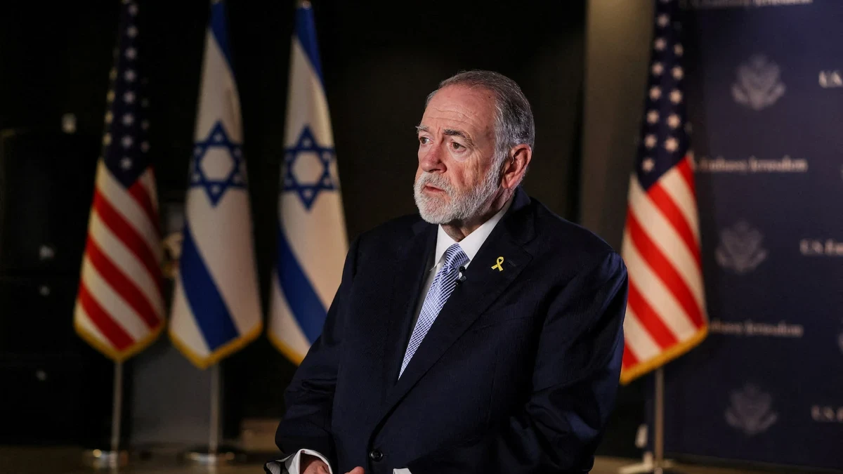 File photo: US envoy's remarks on Israel and Middle East land draw …