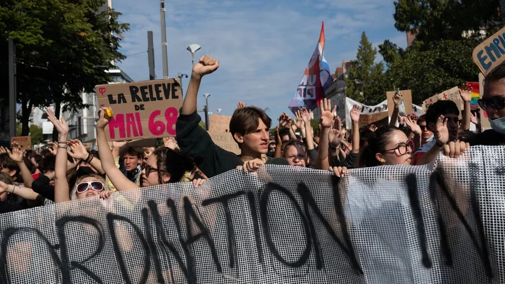 File photo: Student Protests Spread Across France - The New York Times