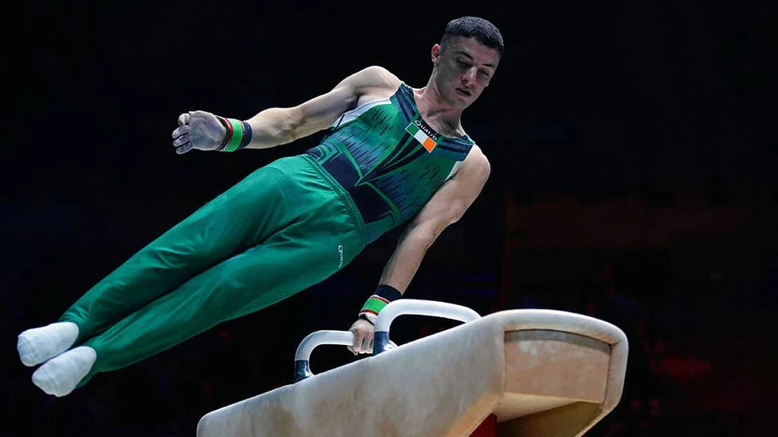 File photo: Rhys McClenaghan claims historic gold medal at World Gymnastics ...