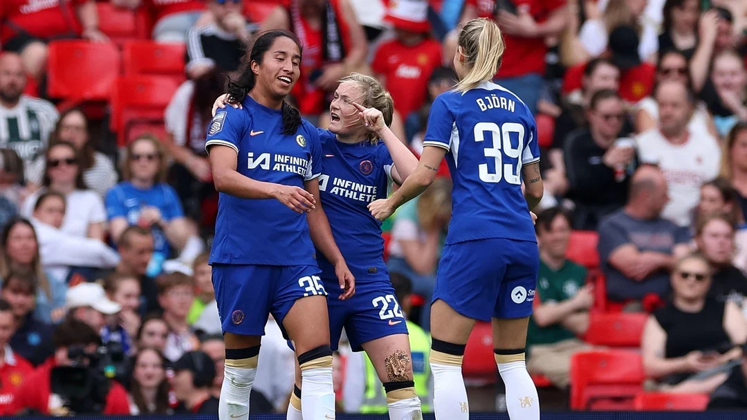 File photo: Chelsea edge out Man City to claim fifth straight WSL title with ...