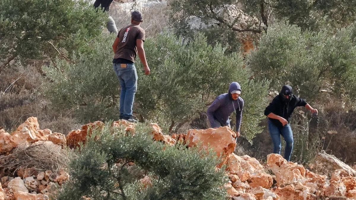 File photo: Israeli settlers attack Palestinians, European diplomats in West ...