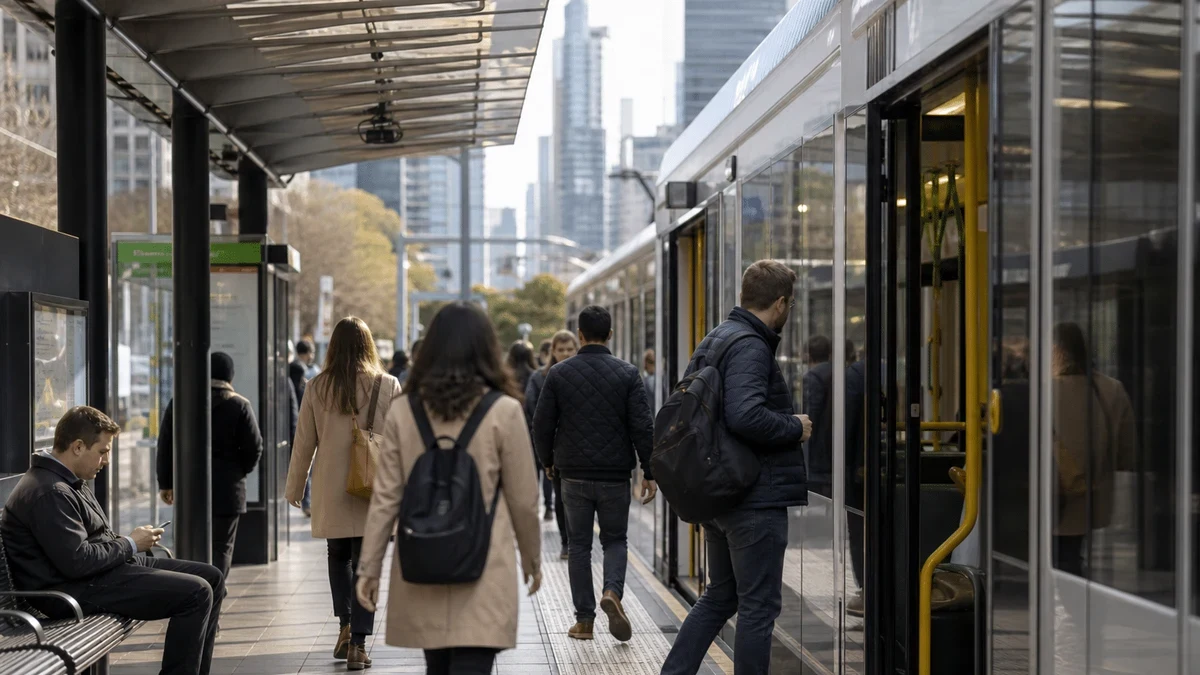 File photo: Victorian Labor Pledges $30 Weekly Public Transport Fare C…
